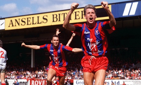 Mandatory Credit: Photo by Colorsport/REX (3045252a) Alan Pardew after scoing Palace's 4th Winning goal Crystal Palace 4:3 Liverpool FA Cup Semi-Final 08/04/1990 Great Britain Sport SPORTALANPARDEWAFTERSCOINGPALACE'S4THWINNINGGOALCRYSTALPALACE43LIVERPOOLFACUPSEMIFINAL08/04/1990GREATBRITAINCSportSportsperson19587240