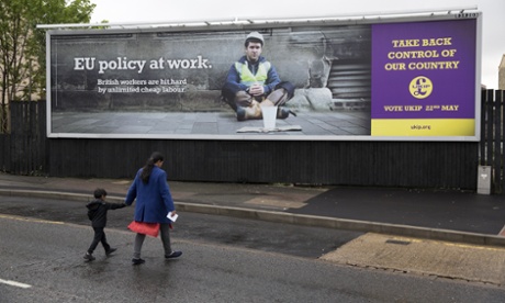 A Ukip poster in Luton