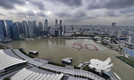 Marina Bay marks Singapore’s 50th anniversary in 2015.