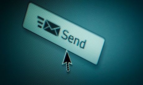 Send button on computer screen