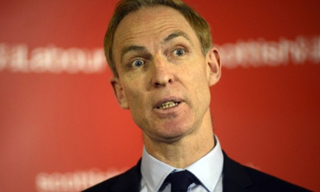 Jim Murphy making a speech in Edinburgh.