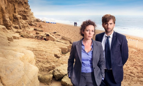 David Tennant and Olivia Colman in Broadchurch.