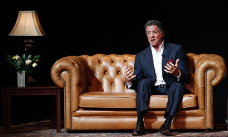 Sylvester Stallone onstage during An Evening with Sylvester Stallone, January 2014.