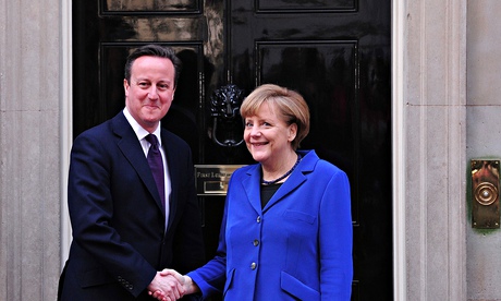 David Cameron and Angela Merkel