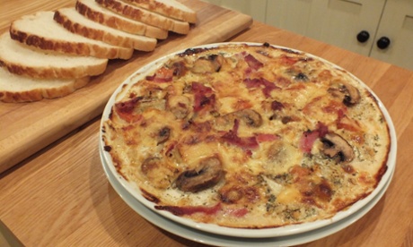 Wet pizza, after cooking