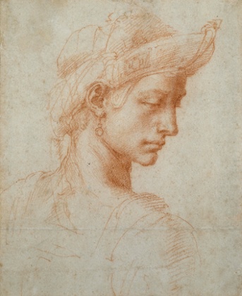 Ideal Head by Michelangelo Buonarroti (1475-1564)