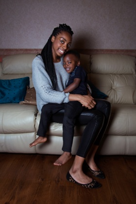 Jendella Benson photos Modupe with Samson