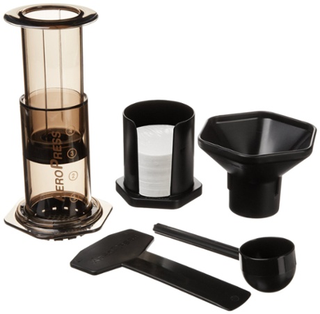 An Aeropress … cheap and cheerful.