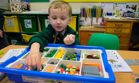 A year 1 Lego maths class at Birchfield.