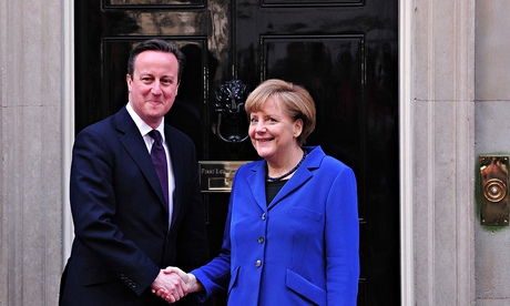David Cameron and Angela Merkel