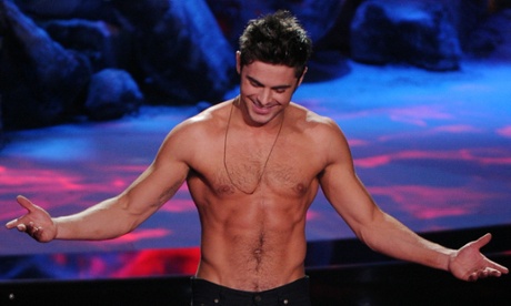 zac efron shirtless