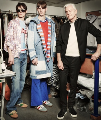 'We have tartan, blanket, shearling and a glam rock- meets-motocross section': Gordon Richardson.