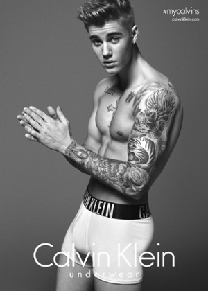 Justin Bieber in Calvin Klein's 2015 campaign