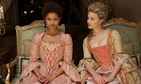 Gugu Mbatha-Raw, left, as Dido Elizabeth Belle