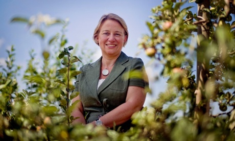 Natalie Bennett on a visit to Kent in a sunnier season.