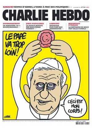 charlie Hebdo's pope cover