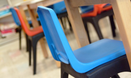 Empty school chair