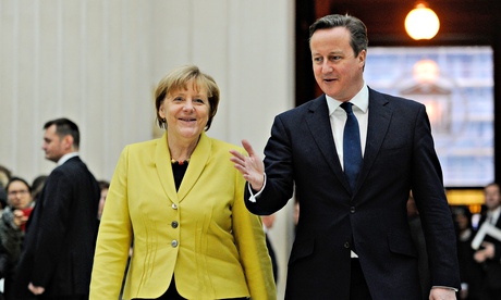 Cameron and Merkel at the British Museum