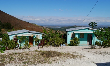 Some of the 34 houses in Village Solidarité that Christian Aid has built. Working with the local mayor, who donated four hectares of land, and the Haitian NGO Garr, Christian Aid has helped relocate around 240 people.