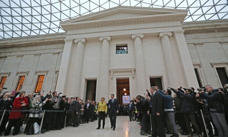 Angela Merkel and David Cameron at the British Museum