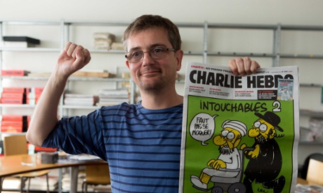 The Charlie Hebdo editor, Stephane Charbonnier, was was reportedly killed in the attack, with his controversial ‘Intouchables 2’ front cover.