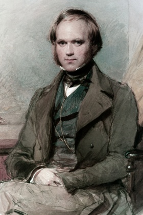 Charles Darwin, in a portrait by George Richmond, from the late-1830s.