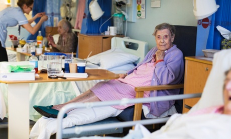 Elizabeth Lee, who has been in Addenbrooke's hospital since September, despite medically being allowed to go home.