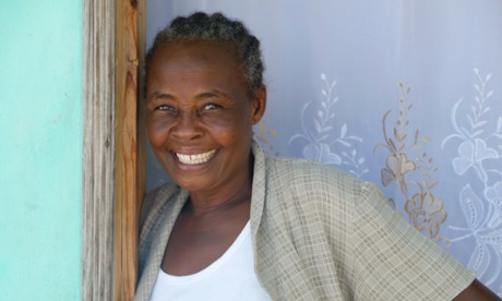 Miliana Delvard, 56, now lives in Village Solidarite. She supports her four children by selling ice and ice lollies to the community.