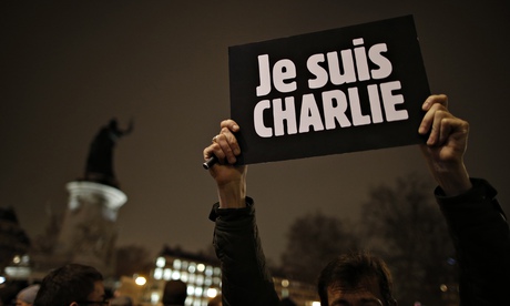 Charlie Hebdo killings placard