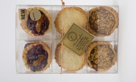 Marks & Spencer handcrafted mince pies. Christmas week recorded a 17% rise in sales but overall sales were down across M&S in the Christmas quarter