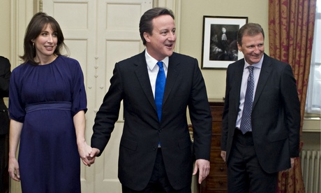 Gus O'Donnell at Downing Street after the 2010 election
