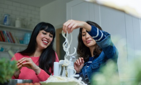 hemsley and hemsley make spaghetti out of celeriac