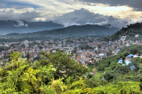 The view of Kathmandu from Swayambhunath, the temple complex overlooking the Nepal capital from the west. Photograph: Ivan Vdovin/Getty Images/AWL Images RM