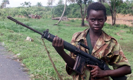 Child soldier in Sierra Leone