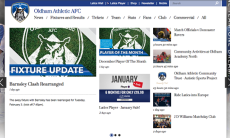 Oldham website home page
