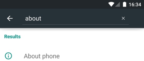 android tip Settings search