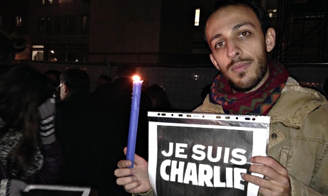 Italy, tribute to the victims of a shooting at the French magazine Charlie Hebdo