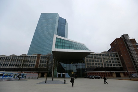The new ECB headquarters in Frankfurt.