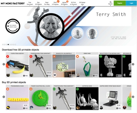 My Mini Factory showcases 3D designs for printing.