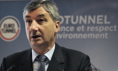 Jacques Gounon  talks at a press conference