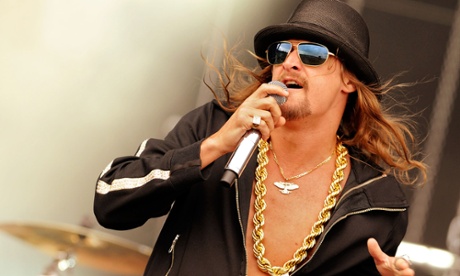 Rapper and singer Kid Rock, performing in Germany in 2008