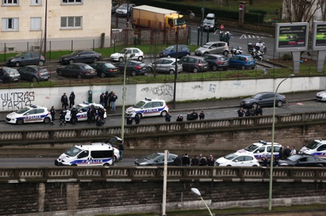 Police officers at Port de Vincennes