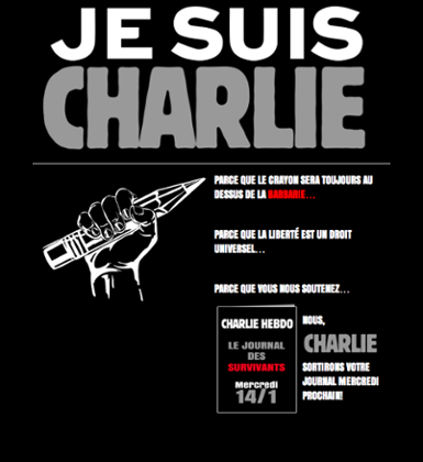 Message posted on the Charlie Hebdo website saying it will publish 'Le journal des survivants' on Wednesday
