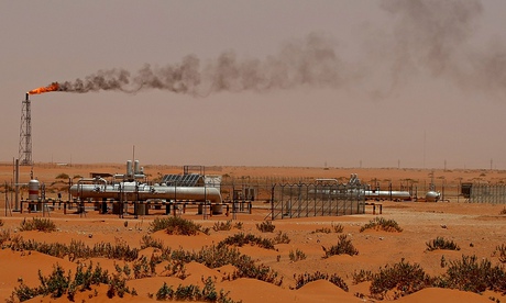 Saudi Aramco oil installation near Khouris, 160 kms east of Riyadh