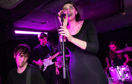 Alanna McArdle fronting Joanna Gruesome at Power Lunches: ‘She can coo and croon one minute and spew bile the next.’