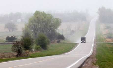 The proposed new route for the Keystone XL pipeline in Neligh, Nebraska.