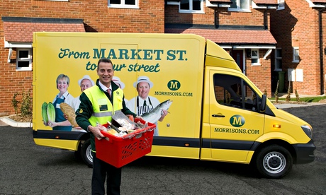 Morrisons online delivery van