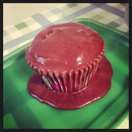 Never ice a warm cupcake in haste!