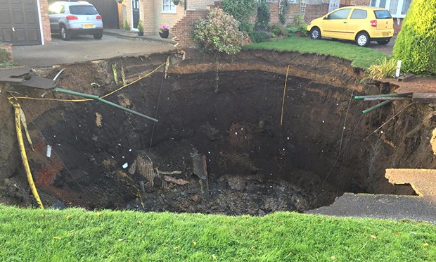 Sinkhole in St Albans