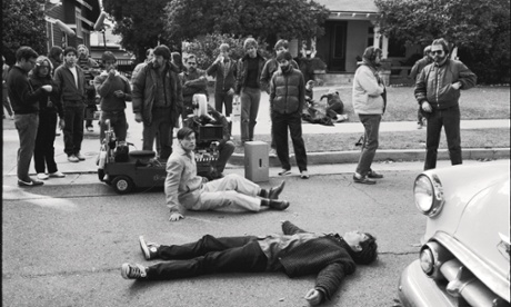 Back to the past ... first day of shooting on the set of Back to the Future. Photograph: Back to the Future™/© Universal Studios and U-Drive Joint Venture